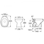 Inodoro corto Roca Capea Mónaco - Imagen 2
