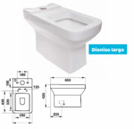 Inodoro loza largo Derpla Dionisio