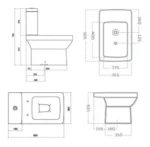 Inodoro loza largo Derpla Dionisio - Imagen 3