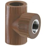 Tee  reducción con rosca hembra metálica