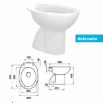 Inodoro loza Derpla modelo Onix