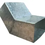 Codos para caño rectangular