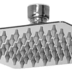 Lluvia anticalcálcarea cuadrada de acero inoxidable