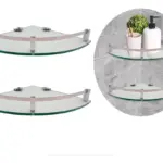 Esquinero simple de vidrio borde acero