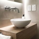 Bacha de loza ferrum sobre mesada modelo Persis chica - Imagen 2