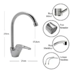 Grifería monocomando para cocina Tauro - Imagen 4