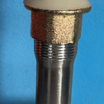 Sopapa para bachas vidrio rosca larga