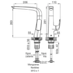 Grifería monocomando para cocina fv Epuyen - Imagen 2