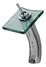 Grifería monocomando cuadrada para Lavatorio alta