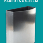 Cesto para amurar en pared acero inoxidable