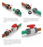 LLave esférica para agua con doble acople rápido - Imagen 3