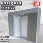 Botiquín tríptico laqueado