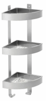 Esquinero 3 pisos acero inoxidable