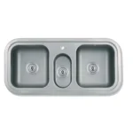 Bacha acero inoxidable triple 463E