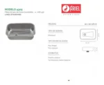 Bacha acero inoxidable simple Ariel 4305 - Imagen 3