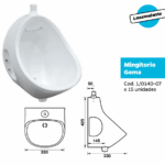 Mingitorio de loza Pringles