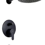 Grifería monocomando para bañera embutir fv Puelo black