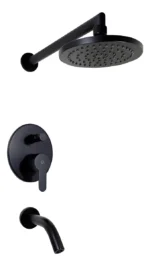 Grifería monocomando para bañera embutir fv Puelo black