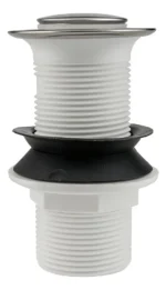 Sopapa para bachas vidrio rosca larga plástica