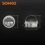 Rejilla ventilación de acero para extractor - Imagen 4