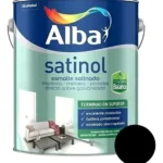 Esmalte sintético negro satinado al agua