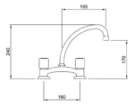 Grifería para mesada Peirano - Imagen 2