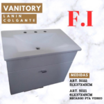 Vanitory laqueado blanco para colgar modelo Lanín