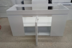 Mueble madera laqueado para lavadero de 1.40 mts