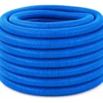 Caño para piscinas corrugado color celeste 1"