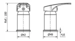 Grifería monocomando para Bidet marca Hydros - Imagen 2
