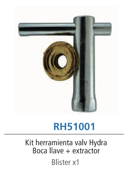 kit llave Repuesto para válvula Hydra - Kit herramienta - Imagen 1