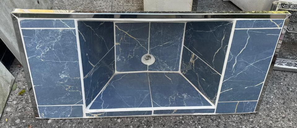 pileta Pileta lavar azulejadas con mesada doble - Imagen 1