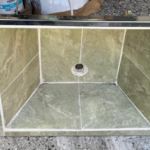 Pileta lavar azulejadas con mesada doble