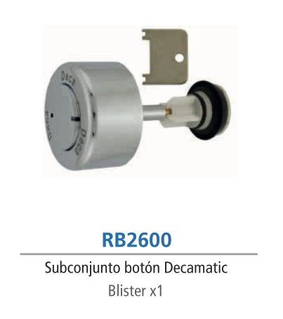 subc Repuesto para válvula Hydra - Subconjunto botón Decamatic - Imagen 1