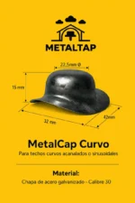 Tapón sella tornillo curva para chapa sinusoidal - Imagen 4