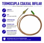 Termo cupla coaxial de 1.20 mts - Imagen 4