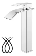 Grifería monocomando cascada para baño alto