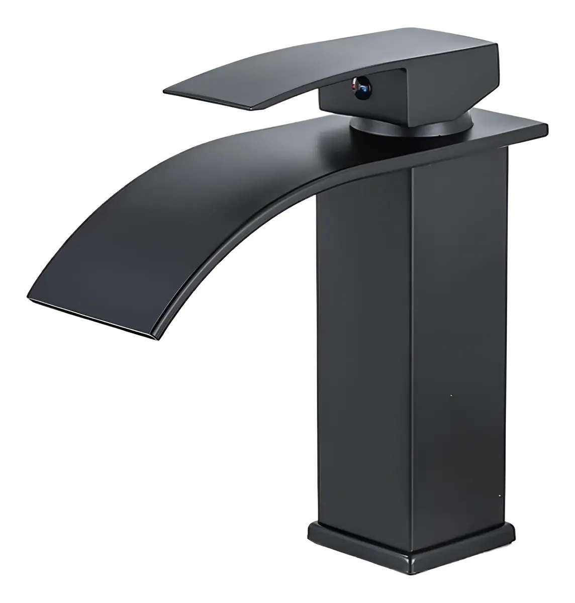nb1 Grifería monocomando cascada para baño baja color Negro - Imagen 1